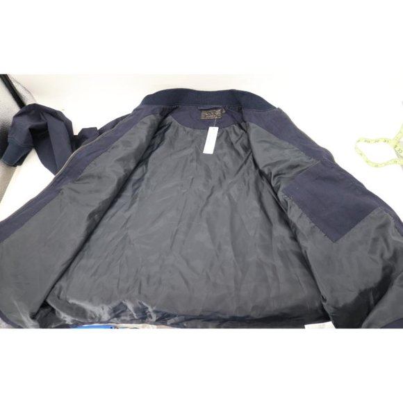 NWT J. Crew Bomber Jacket Mens Size XL Everyday Band Neck Full Zip Navy Blue - Picture 11 of 11